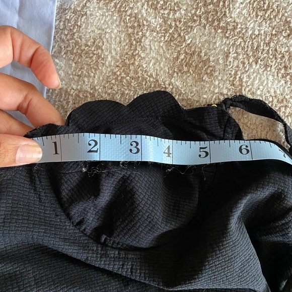 Size L black scalloped halter Marysia one piece bathing suit - Picture 8 of 8